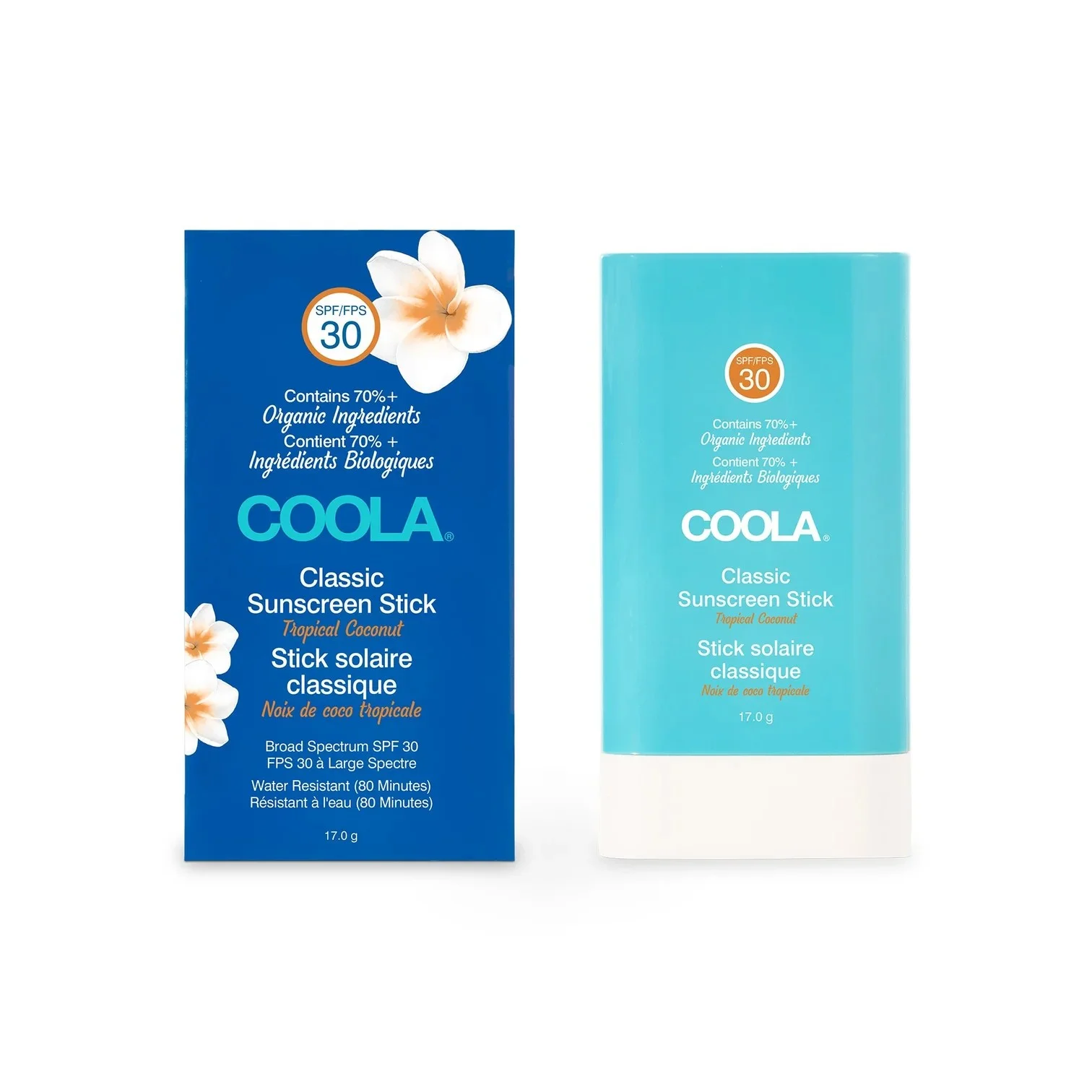 CLASSIC SUNSCREEN FACE&BODY STICK SPF 30, TROPICAL COCONUT