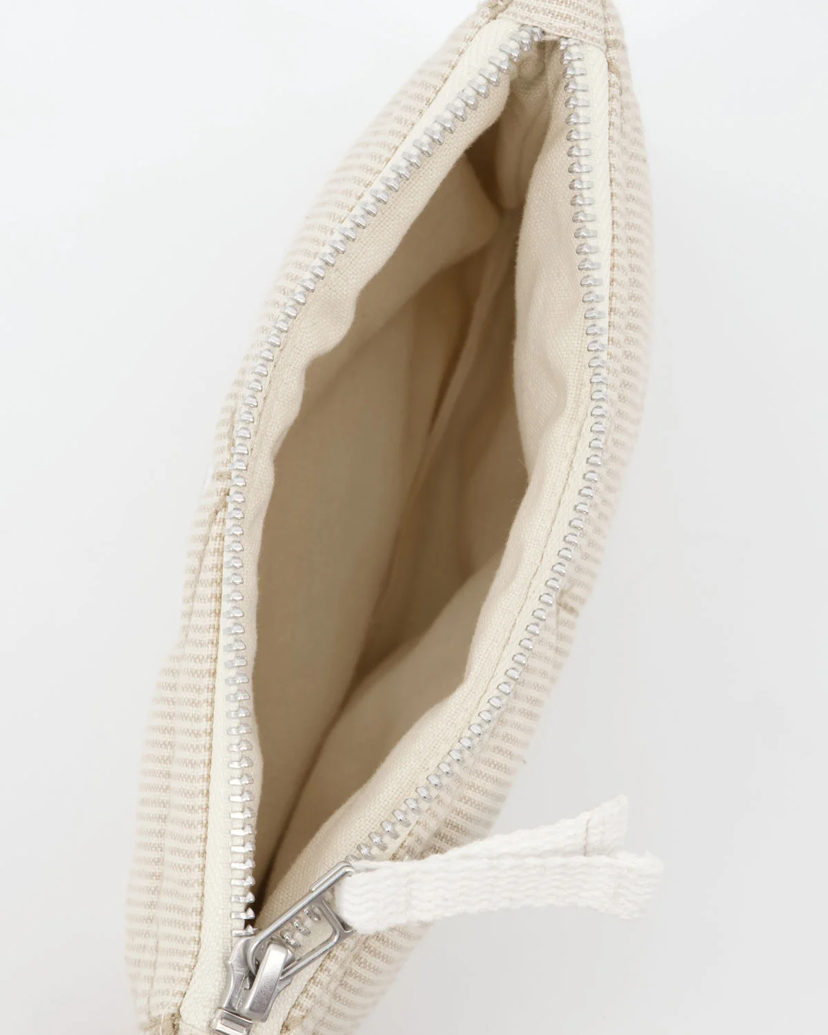 KOSMETIKTASCHE MENTHA , OFF WHITE / SAFARI  19x2,5x14cm