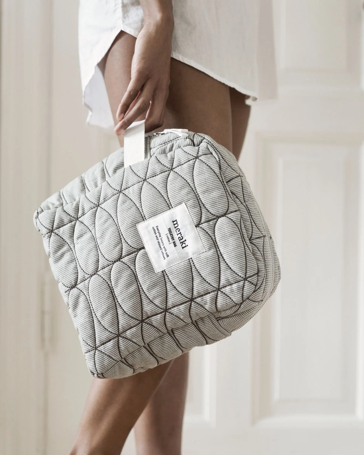 KULTURTASCHE MENTHA , LIGHT GREY 23x10x26cm