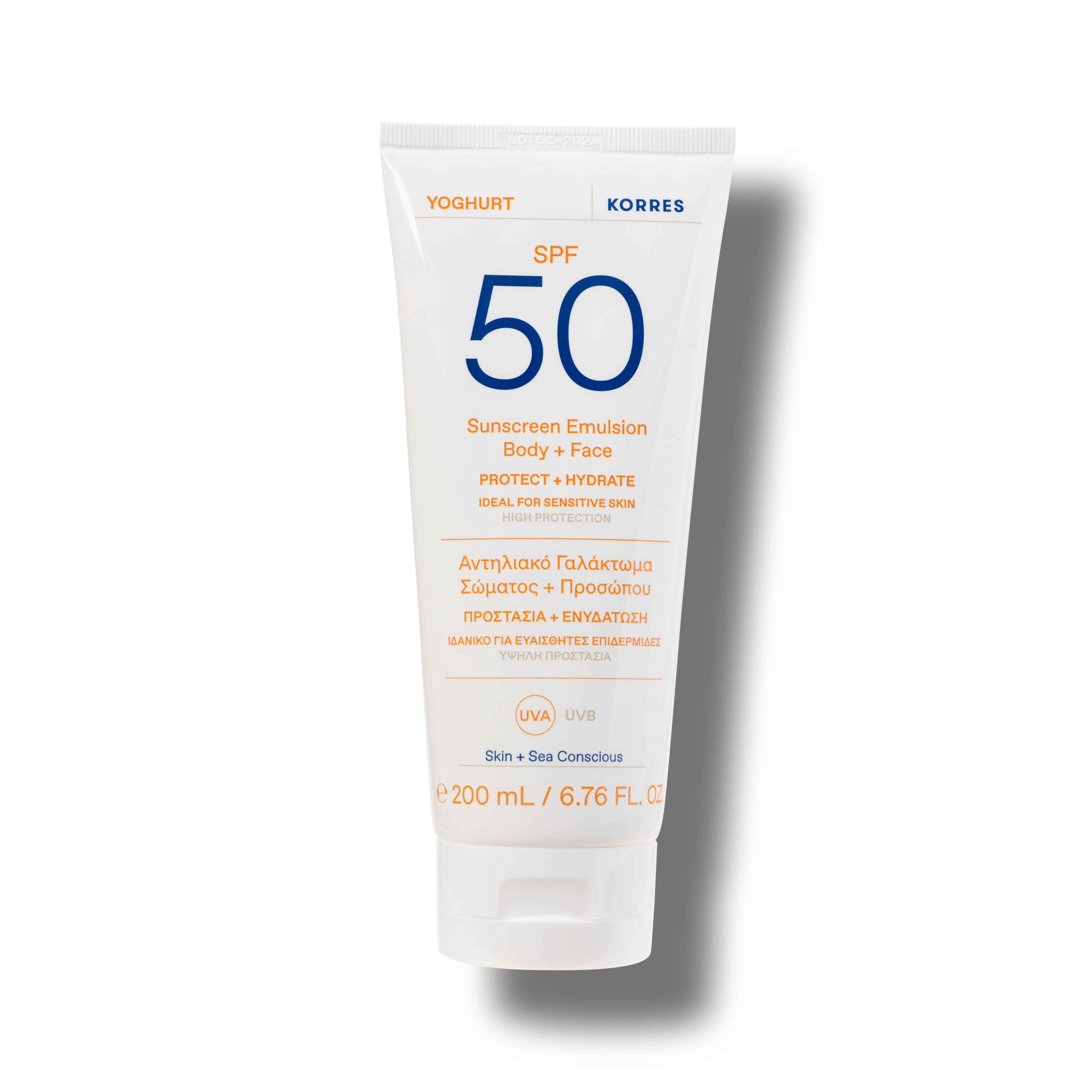 YOGHURT Sonnenschutz-Emulsion für Körper und Gesicht SPF50, 200ml