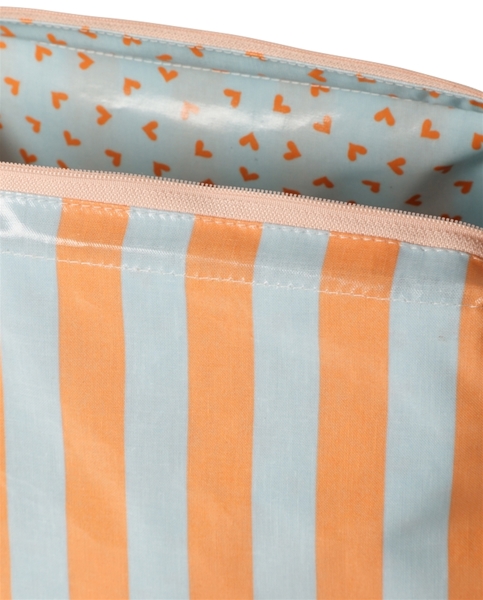 KOSMETIKTASCHE BANDS, blue/orange KOSMETIKTASCHE BANDS, blue/orange