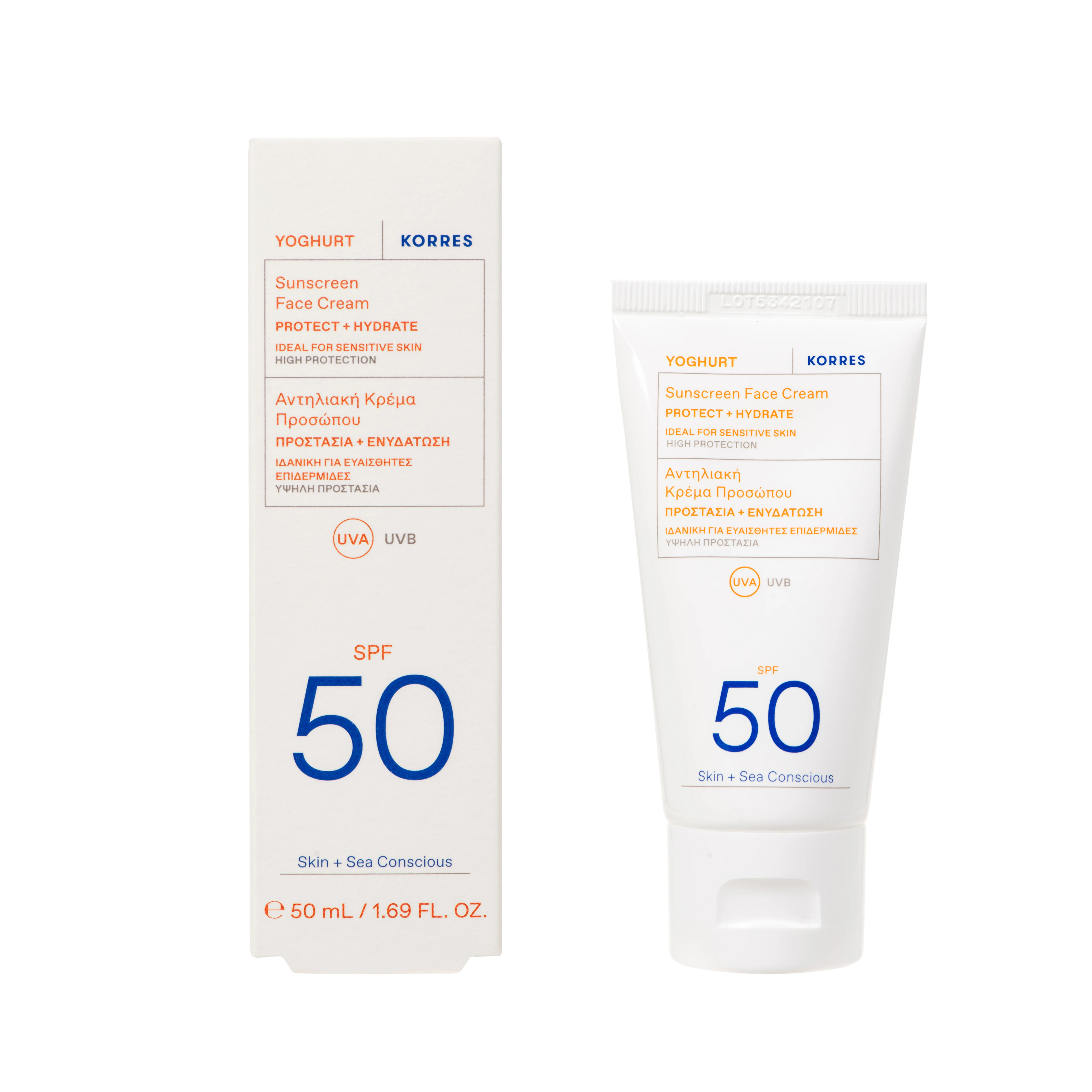 YOGHURT Sonnencreme für das Gesicht SPF50,  50ml